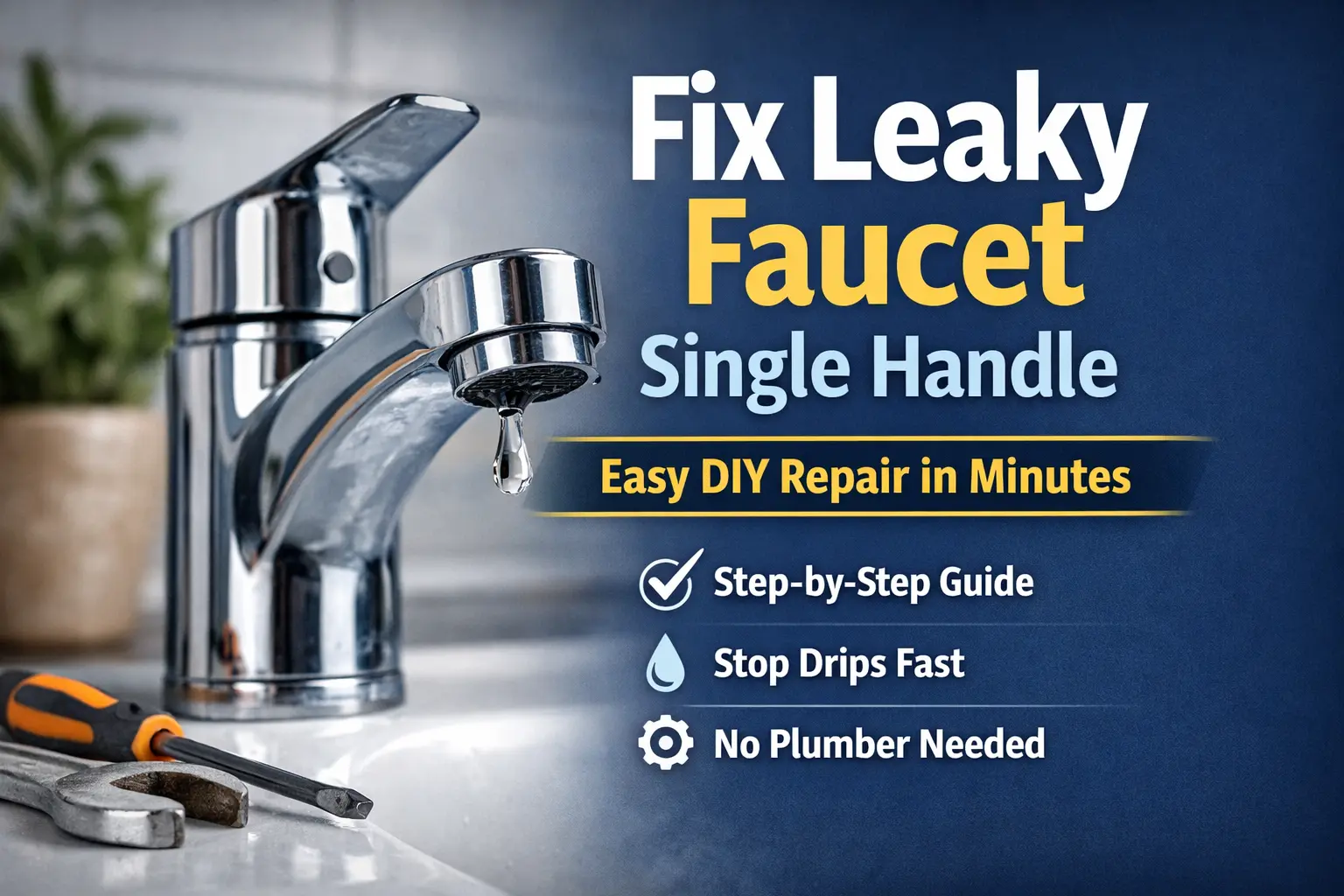 How to Fix a Leaky Single Handle Kitchen Faucet in Minutes