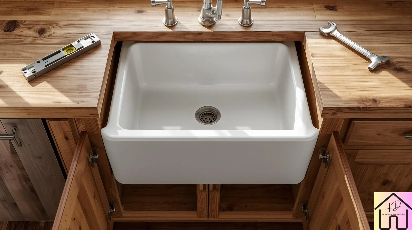 How to Install a Farmhouse Sink in an Existing Cabinet