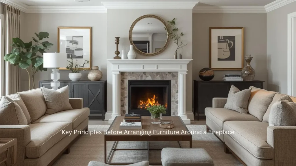 Key Principles Before Arranging Furniture Around a Fireplace